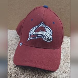 Colorado Avalanche Zephyr Maroon Fitted Hat Size 7